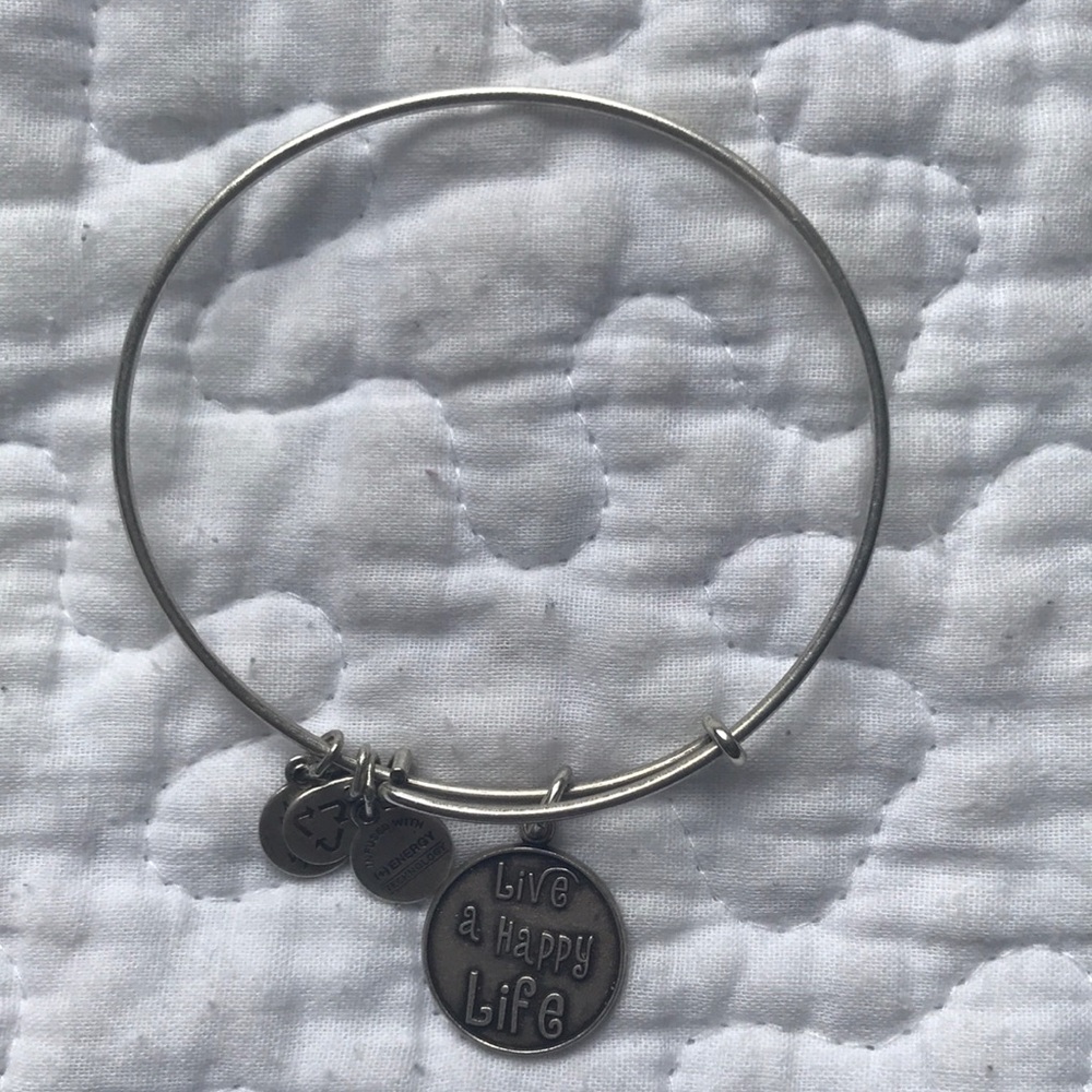 Alex and Ani "Live a Happy Life" bangle bracelet